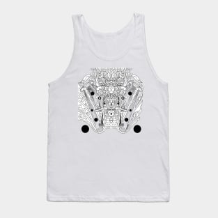 ancient mictlan alien lord ecopop Tank Top